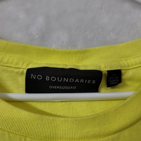 No Boundaries Mens 3X Large Tshirt Neon Yellow Oversized Airbrush Street Art Y2K - Picture 4 of 12